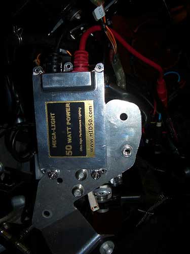 Correct position and angle of ballast on vertical tab.