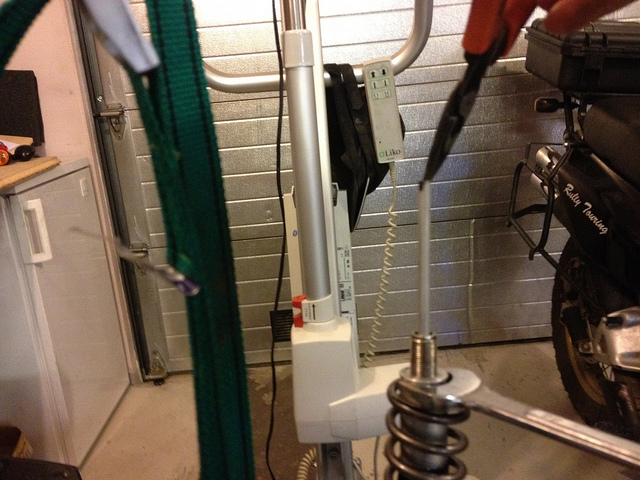 And adjusting rod out