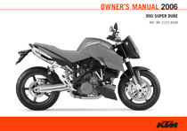 2006 990 Super Duke Owner's Manual