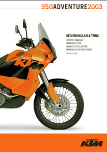 KTM 950 Owner's Manual
